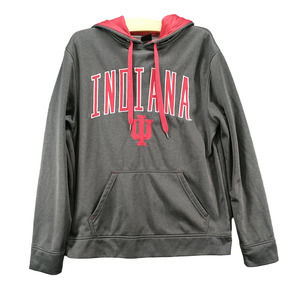 Top Of The World Men's Indiana Hoosiers Spell Out Hoodie Gray Small Embroidered